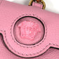 VERSACE チェーン付き ショルダーバッグ メデューサ airpods エアポッズ イヤフォンケース レザー レディース ピンク