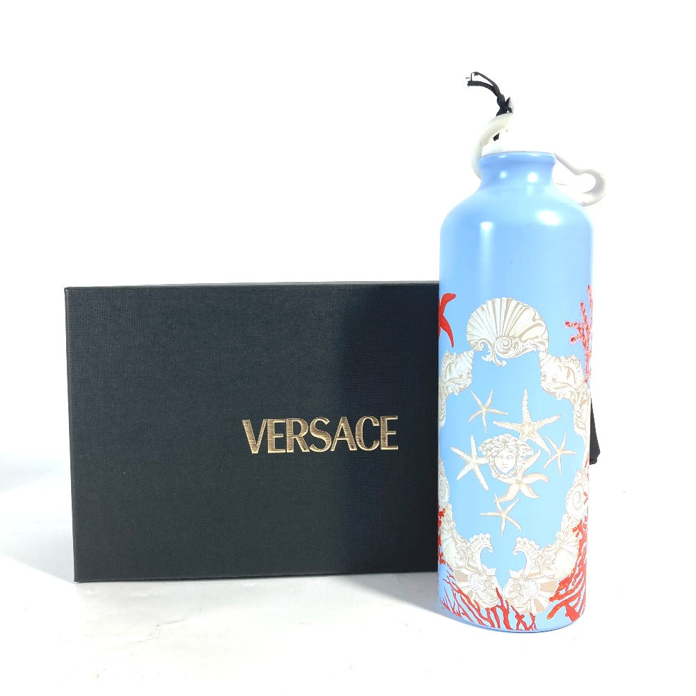 VERSACE ロゴ水筒 ウォーターボトル タンブラー SS レディース ブルー