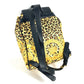 VERSACE ヴィンテージ レオパード 豹柄 ヒョウ カバン バックパック リュックサック PVC/レザー レディース イエロー
