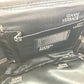 VERSACE Vintage Striped Mirrored Handbag/Pouch Vanity Bag in Canvas/Leather, Multicolor