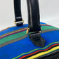 VERSACE Vintage Striped Mirrored Handbag/Pouch Vanity Bag in Canvas/Leather, Multicolor