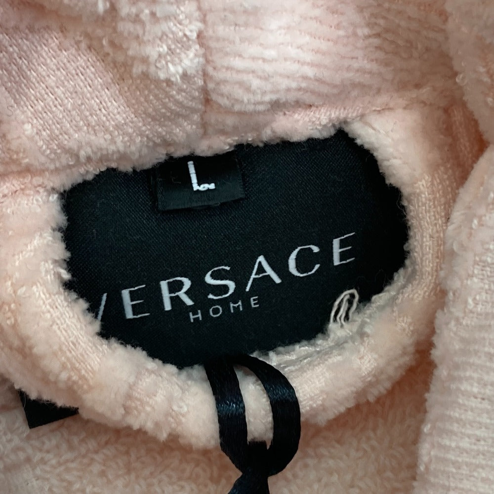 VERSACE Medusa Amplified Logo Bathrobe, Women's, Pink, Cotton