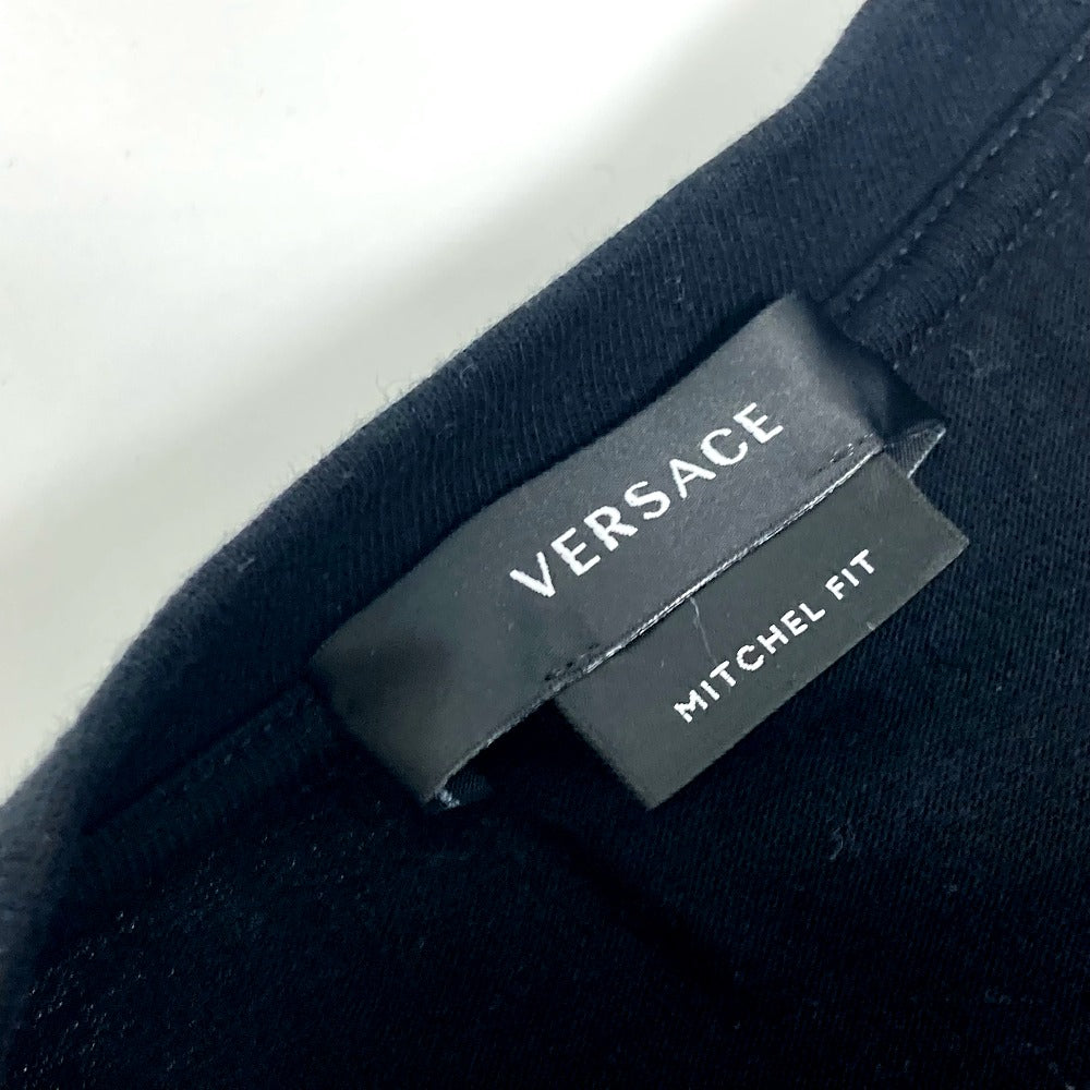 VERSACE DREAM Logo Tops Apparel Short Sleeve T-Shirt Cotton Men's Black