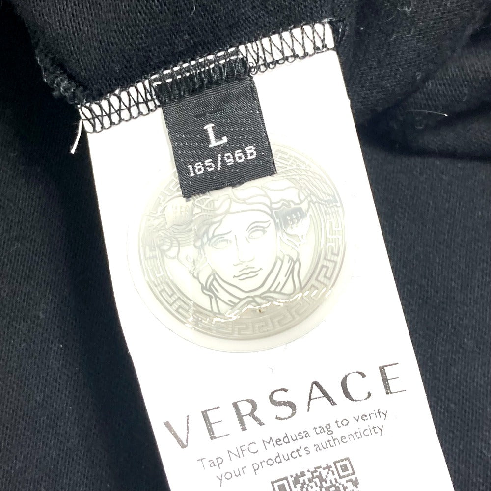 VERSACE DREAM Logo Tops Apparel Short Sleeve T-Shirt Cotton Men's Black