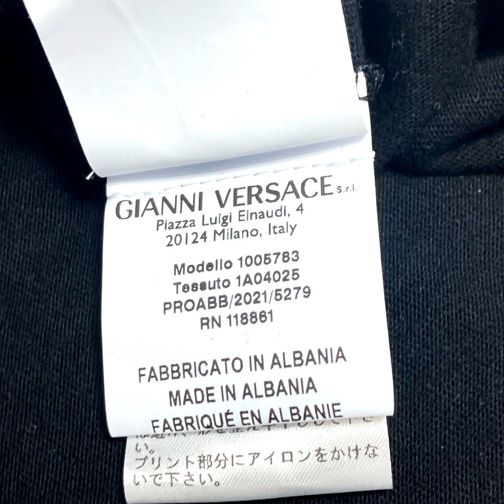 VERSACE DREAM Logo Tops Apparel Short Sleeve T-Shirt Cotton Men's Black