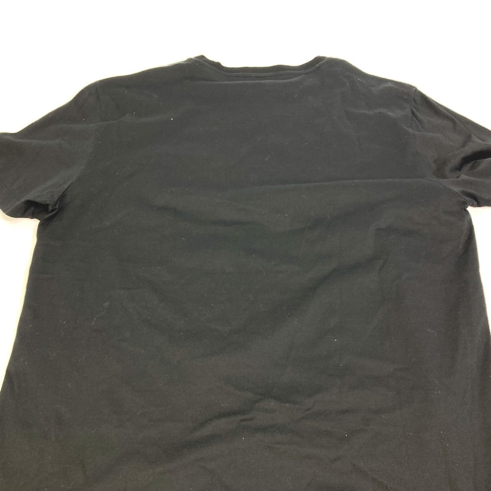 VERSACE Men's Black Short Sleeve Cotton T-Shirt with Logo