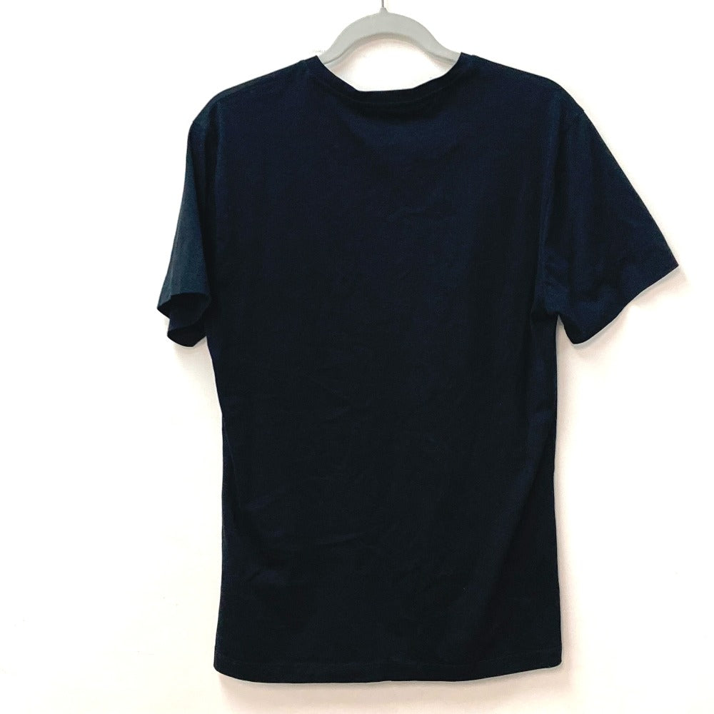 VERSACE ロゴ 刺繍 アパレル トップス 半袖 半袖Ｔシャツ コットン メンズ ブラック