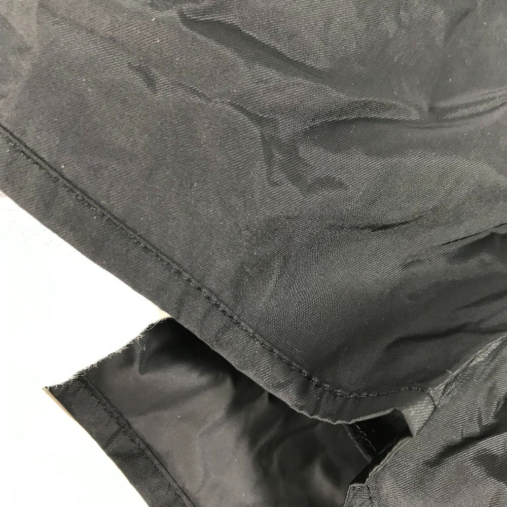 VERSACE Men's Black Nylon Swim Shorts with Logo Print