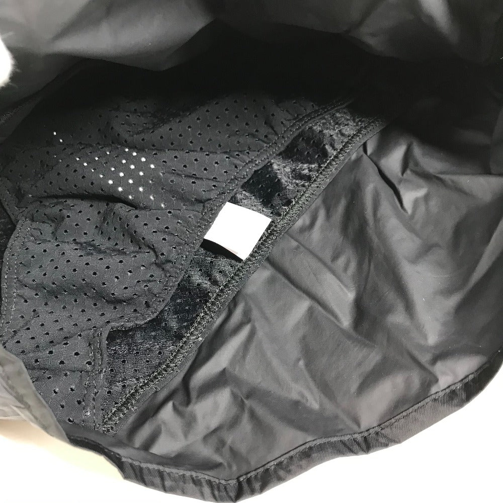 VERSACE Men's Black Nylon Swim Shorts with Logo Print