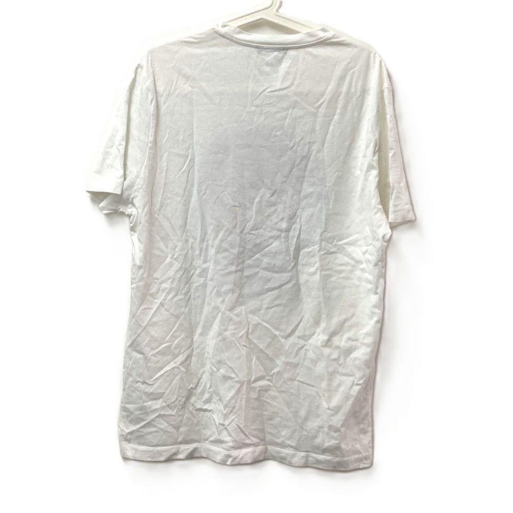 VERSACE メデューサ ロゴ アパレル 半袖 トップス バイカラー 半袖Ｔシャツ コットン メンズ ホワイト