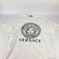VERSACE メデューサ ロゴ アパレル 半袖 トップス バイカラー 半袖Ｔシャツ コットン メンズ ホワイト