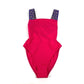 VERSACE Logo Swimwear, Greca, Women's Nylon Swimsuit, Pink