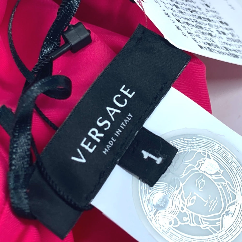 VERSACE Logo Swimwear, Greca, Women's Nylon Swimsuit, Pink