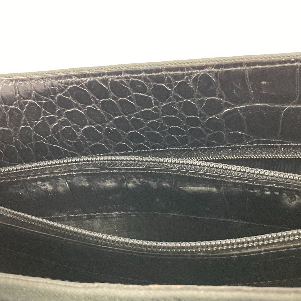 VERSACE ヴィンテージ メデューサ 肩掛け ショルダーバッグ カバン トートバッグ キャンバス/レザー レディース ブラック
