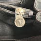 VERSACE ヴィンテージ メデューサ 肩掛け ショルダーバッグ カバン トートバッグ キャンバス/レザー レディース ブラック