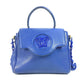 VERSACE メデューサ ロゴ 2WAY チェーン ショルダーバッグ 肩掛け ハンドバッグ レザー レディース ブルー