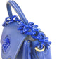 VERSACE メデューサ ロゴ 2WAY チェーン ショルダーバッグ 肩掛け ハンドバッグ レザー レディース ブルー