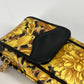 VERSACE ポシェット カバン ヴィンテージ レオパード 豹柄 ヒョウ チェーン 携帯ケース ショルダーバッグ PVC/レザー レディース イエロー