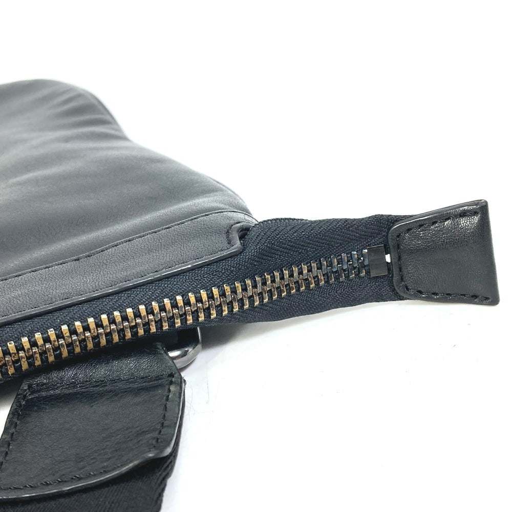 VERSACE Medusa Crossbody Shoulder Bag in Black Leather