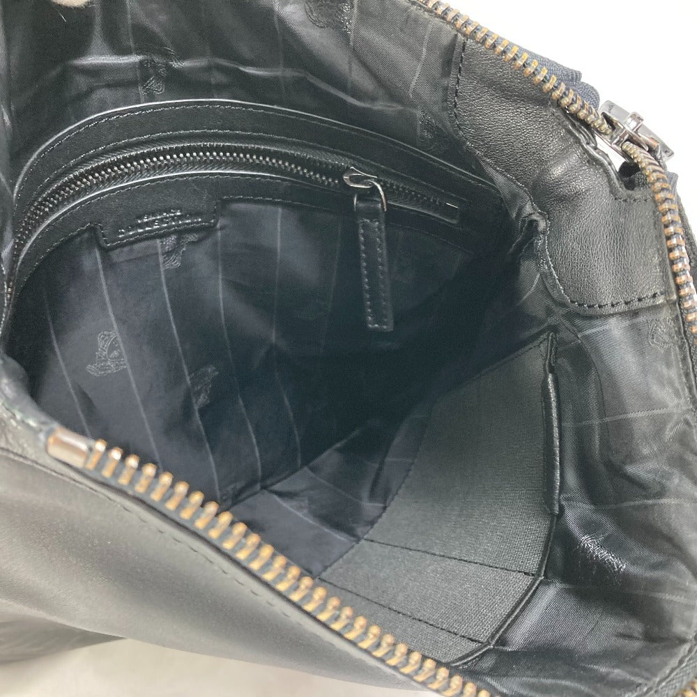 VERSACE Medusa Crossbody Shoulder Bag in Black Leather