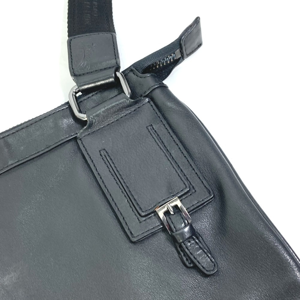 VERSACE Medusa Crossbody Shoulder Bag in Black Leather