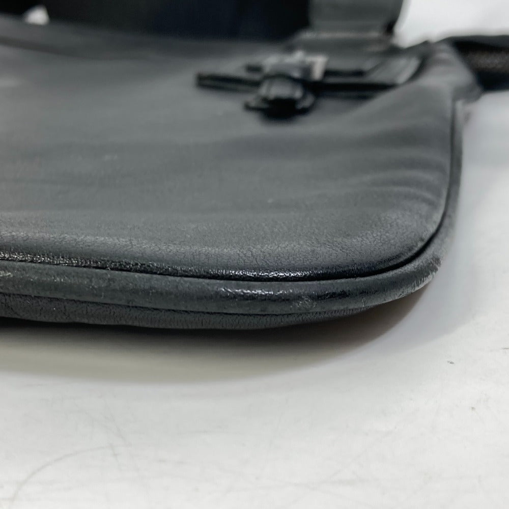 VERSACE Medusa Crossbody Shoulder Bag in Black Leather