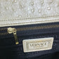 VERSACE サンバースト カバン 型押し ショルダーバッグ レザー レディース ベージュ