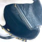 VERSACE Vintage Sunburst Shoulder Tote Bag, Leather, Women's, Black