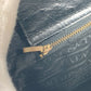 VERSACE Vintage Sunburst Shoulder Tote Bag, Leather, Women's, Black