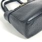 VERSACE Vintage Sunburst Shoulder Tote Bag, Leather, Women's, Black