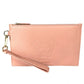 VERSACE Medusa Clutch Bag with Strap, Leather, Pink, Women's