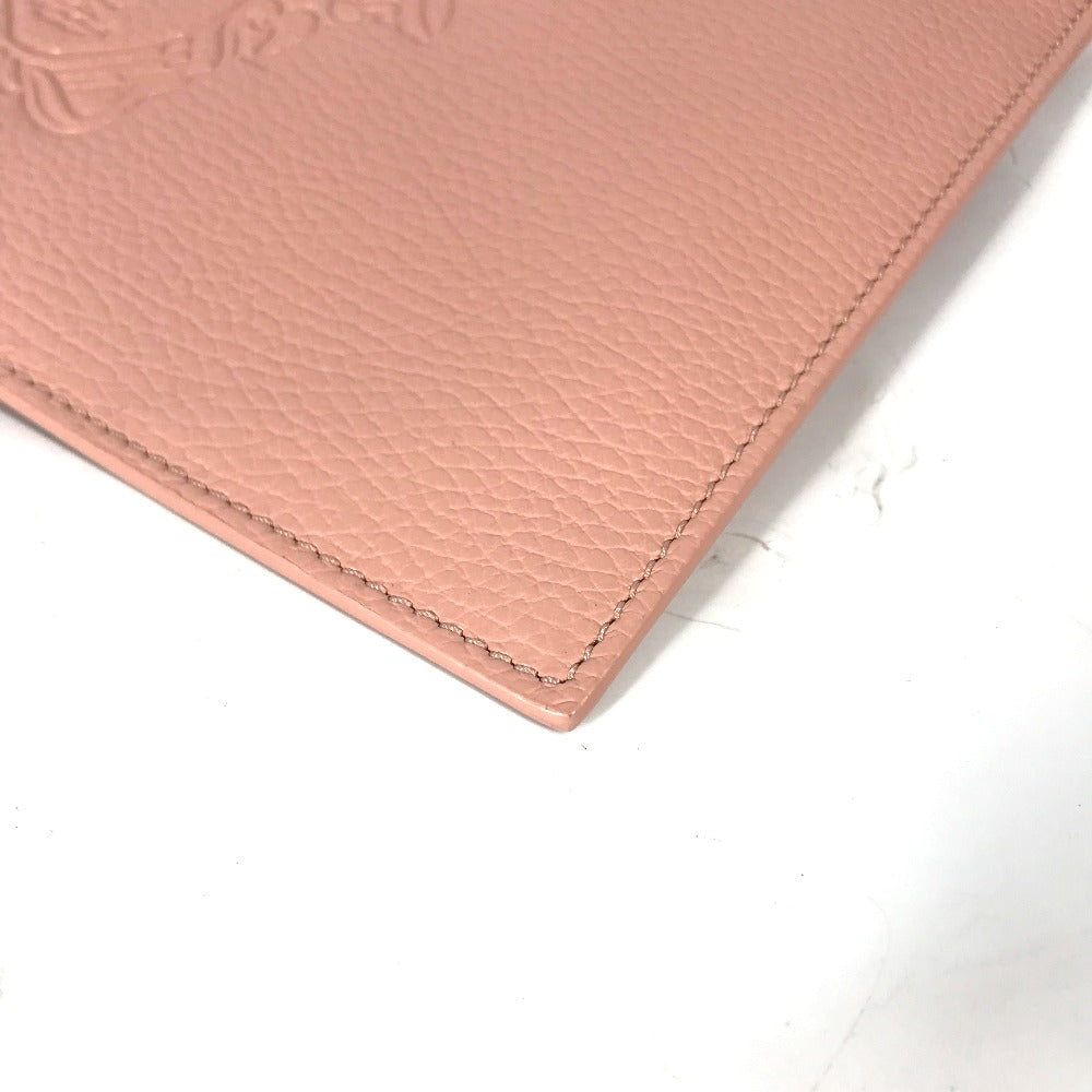 VERSACE Medusa Clutch Bag with Strap, Leather, Pink, Women's