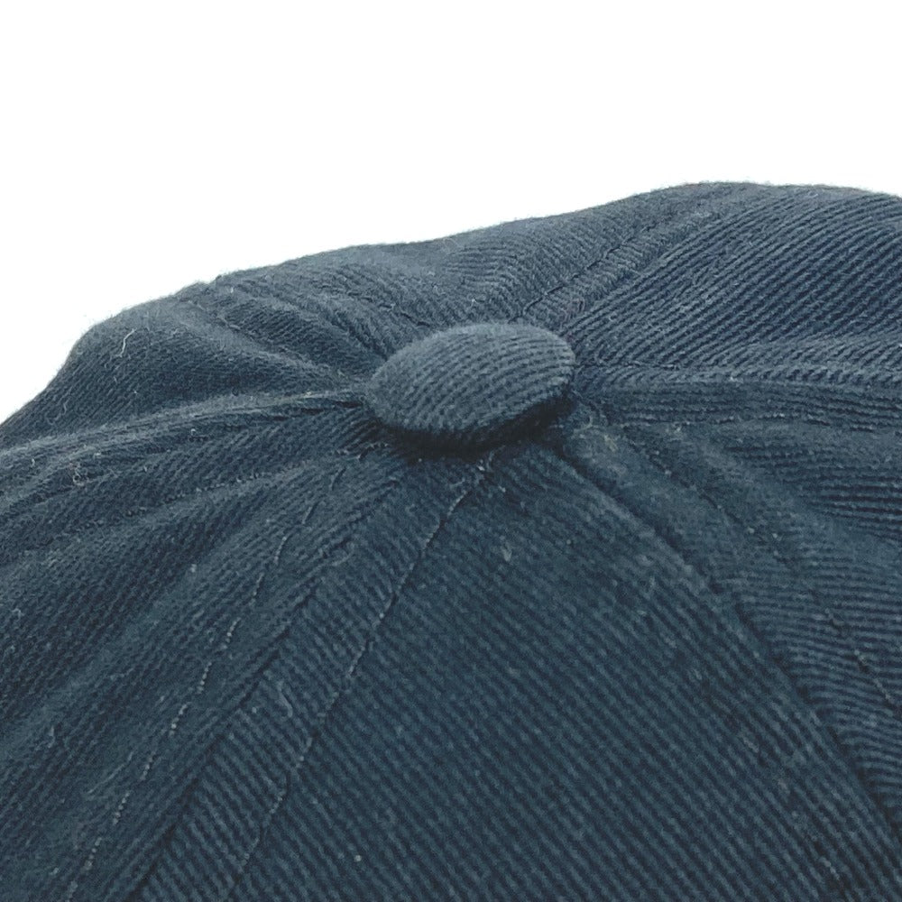 VERSACE Men's Black Cotton Baseball Cap with Rainbow Logo Embroidery