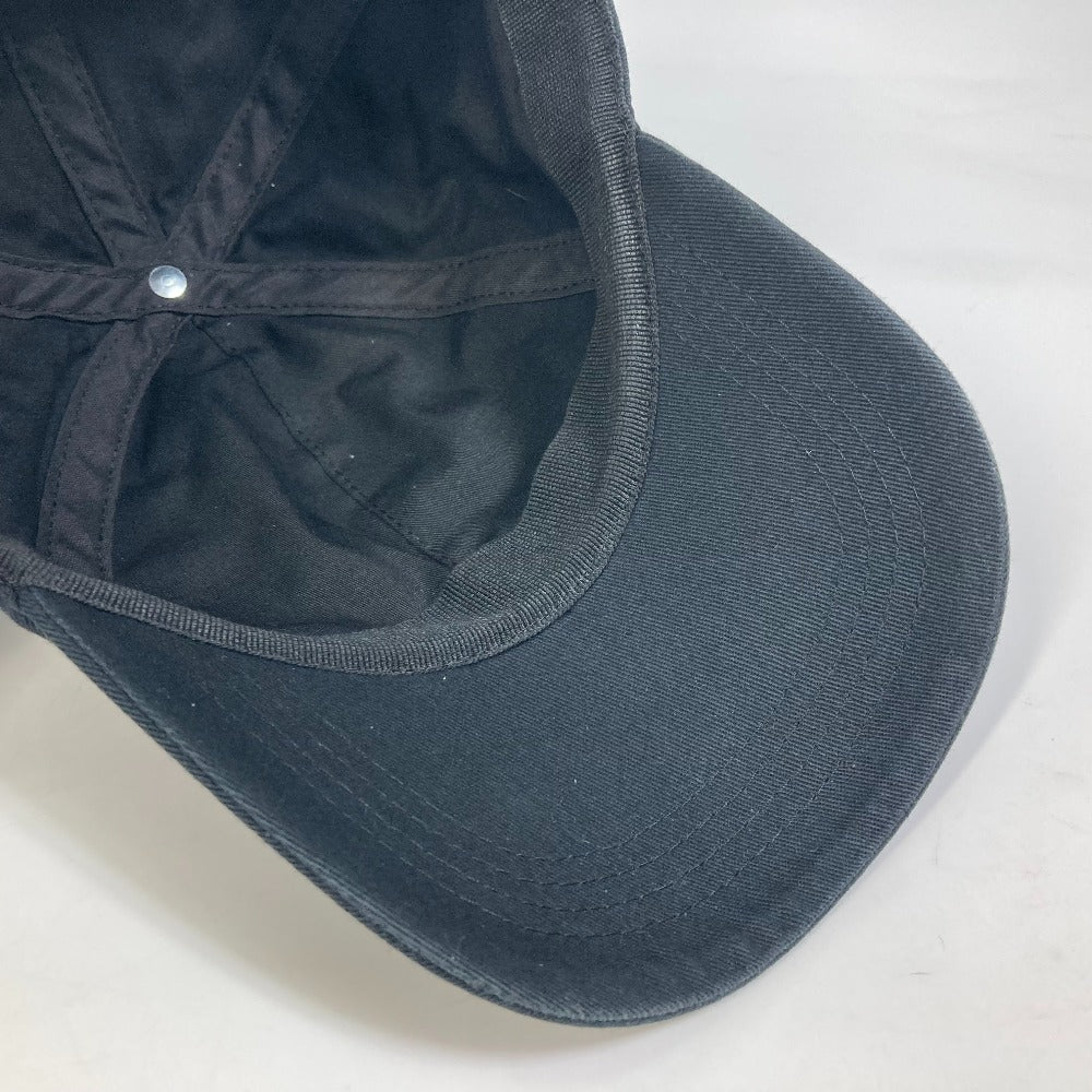 VERSACE Men's Black Cotton Baseball Cap with Rainbow Logo Embroidery