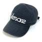 VERSACE Two-Tone Logo Baseball Cap, Cotton, Women's, Black