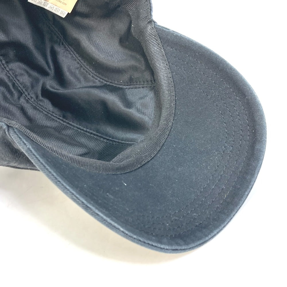 VERSACE Two-Tone Logo Baseball Cap, Cotton, Women's, Black