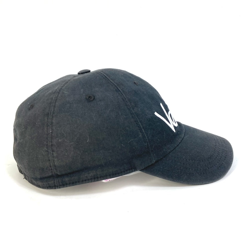 VERSACE Two-Tone Logo Baseball Cap, Cotton, Women's, Black