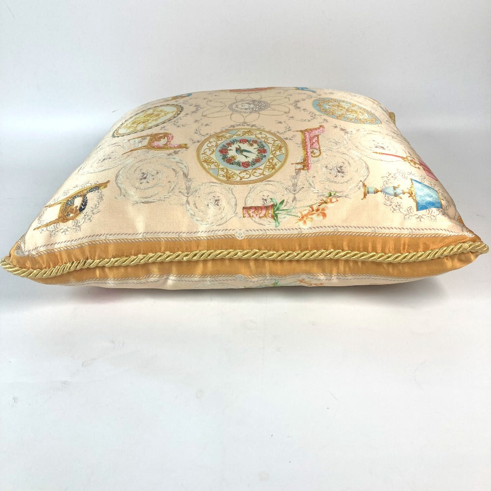 VERSACE Medusa Pillow, Interior Decor, Furniture, Cushion, Polyester, Unisex, Light Orange