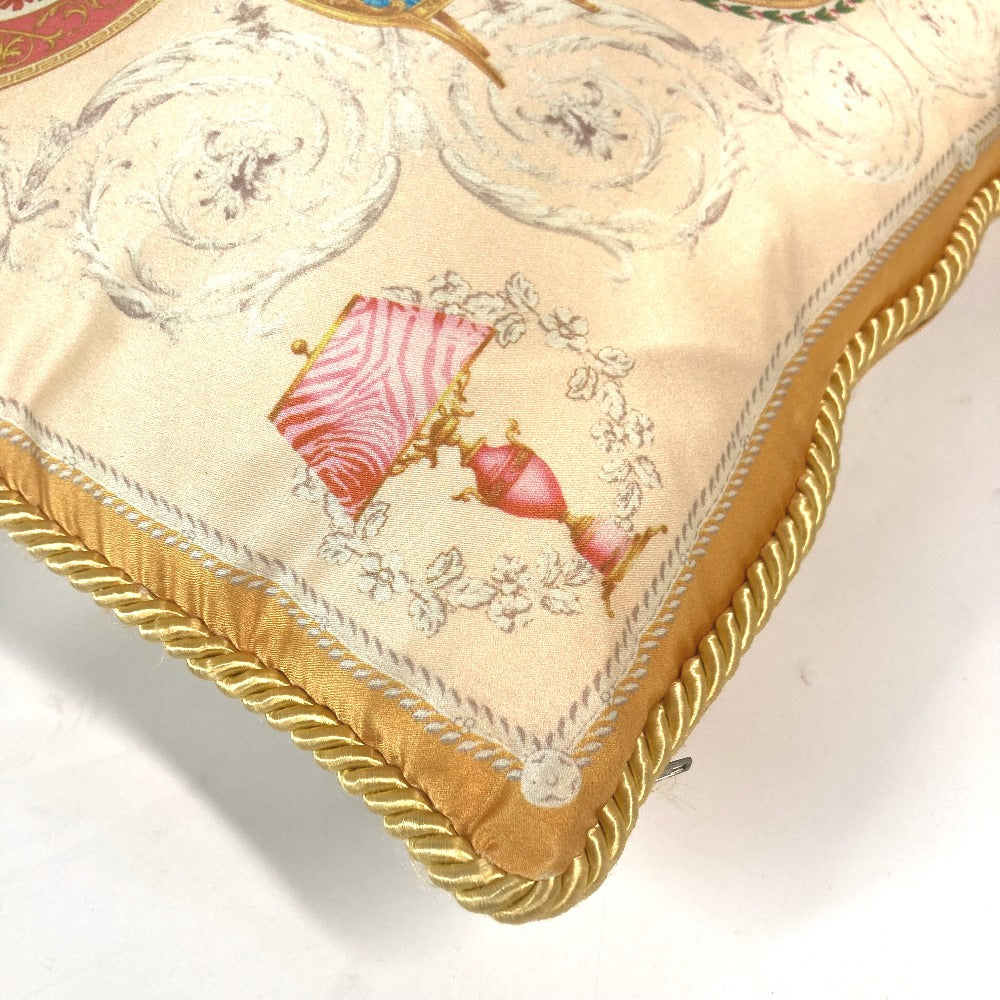 VERSACE Medusa Pillow, Interior Decor, Furniture, Cushion, Polyester, Unisex, Light Orange