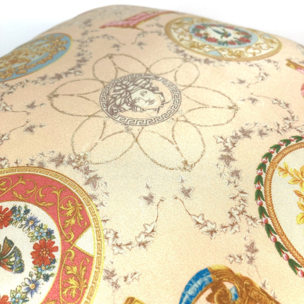 VERSACE Medusa Pillow, Interior Decor, Furniture, Cushion, Polyester, Unisex, Light Orange
