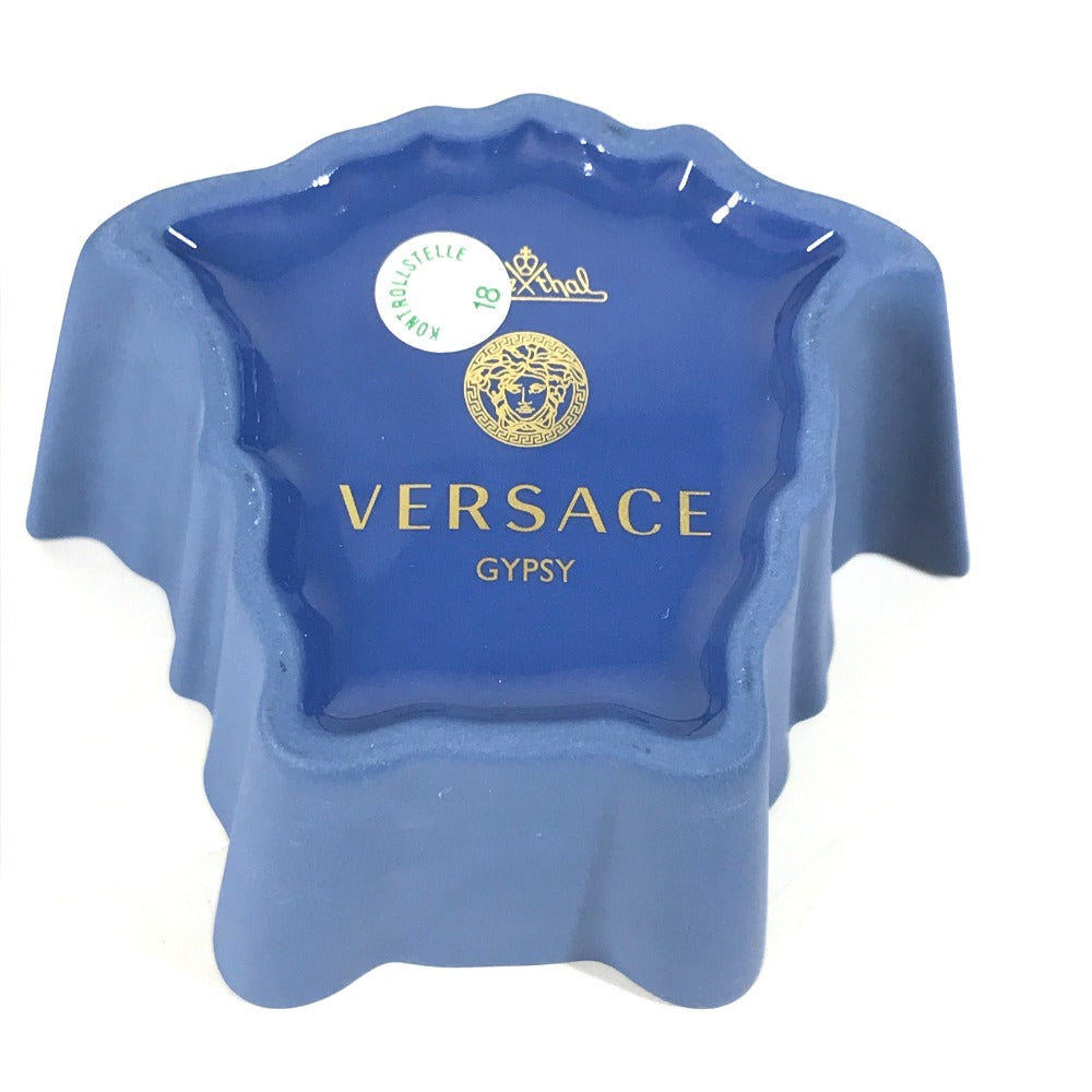 VERSACE Rosenthal ローゼンタール メデューサ トレイ トレー 小物入れ 陶器 メンズ ブルー