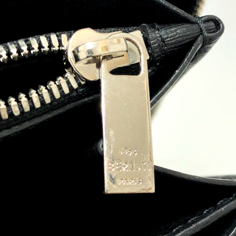 Berluti カリグラフィ イタウバワイド トラベルウォレット 長財布 財布 ウォレット 長財布 レザー メンズ ブラック