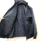 Berluti Men's Navy Nylon Zip-Up Hoodie with Calligraphy Print