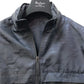 Berluti Men's Navy Nylon Zip-Up Hoodie with Calligraphy Print