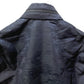 Berluti Men's Navy Nylon Zip-Up Hoodie with Calligraphy Print