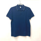 Berluti Men's Navy Cotton Polo Shirt with Collar and 1895 Logo, Short Sleeve