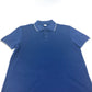 Berluti Men's Navy Cotton Polo Shirt with Collar and 1895 Logo, Short Sleeve