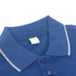 Berluti Men's Navy Cotton Polo Shirt with Collar and 1895 Logo, Short Sleeve