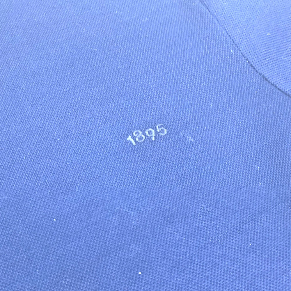 Berluti Men's Navy Cotton Polo Shirt with Collar and 1895 Logo, Short Sleeve