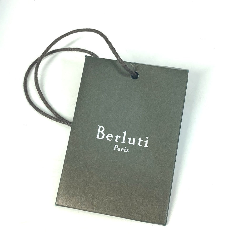 Berluti Men's Navy Cotton Polo Shirt with Collar and 1895 Logo, Short Sleeve